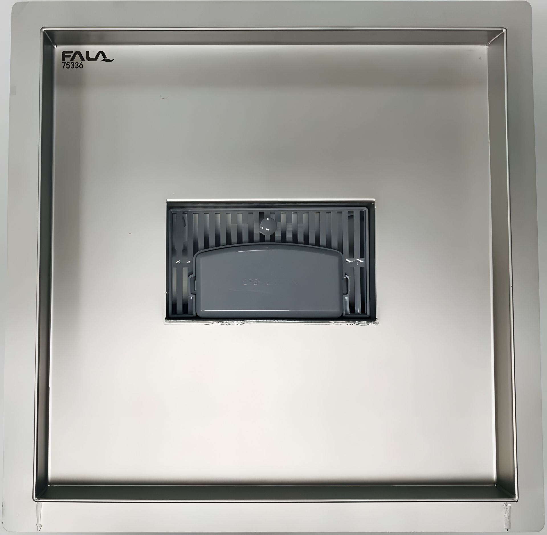 Зливний трап з нержавіючої сталі VIROK 25x25 см, підлоговий 75336 Зливний трап з нержавіючої сталі VIROK 25x25 см, підлоговий 75336