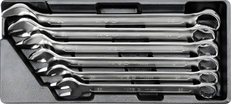 Ключі комбіновані в ложементі, 6 шт., Yato YT-5532