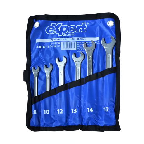 Набір ключів у капроновій сумці ріжково-накидних eXpert Miol E-51-706