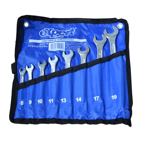 Набір комбінованих ключів у капроновій сумці eXpert Miol E-51-708 Набір комбінованих ключів у капроновій сумці eXpert Miol E-51-708