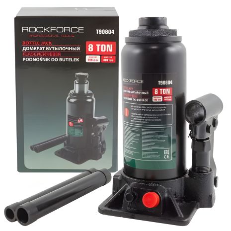 Пляшковий домкрат 8 т клапаном із ROCKFORCE