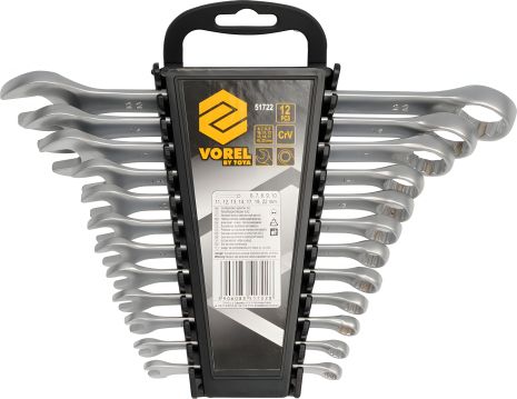 Ключи комбинир. 6-22 мм "САТИН" CrV 12 шт. Vorel 51722