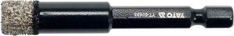 Алмазное сверло Ø=10 мм Yato YT-60403
