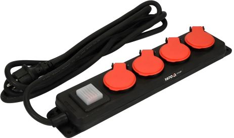 Мережний подовжувач із заземленням Yato YT-81241