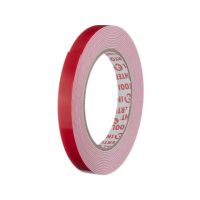 Двостороння клейка стрічка, універсальна, 5 м, 12×1 мм, біла, INTERTOOL KT-0813