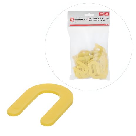 Дистанційна підкова для плитки, 2 мм, 50 шт. INTERTOOL KT-4942 Дистанційна підкова для плитки, 2 мм, 50 шт. INTERTOOL KT-4942