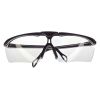 Защитные прозрачные очки, линзы и черные заушники поликарбонат, защита от удара, кл.3 INTERTOOL SP-0090
