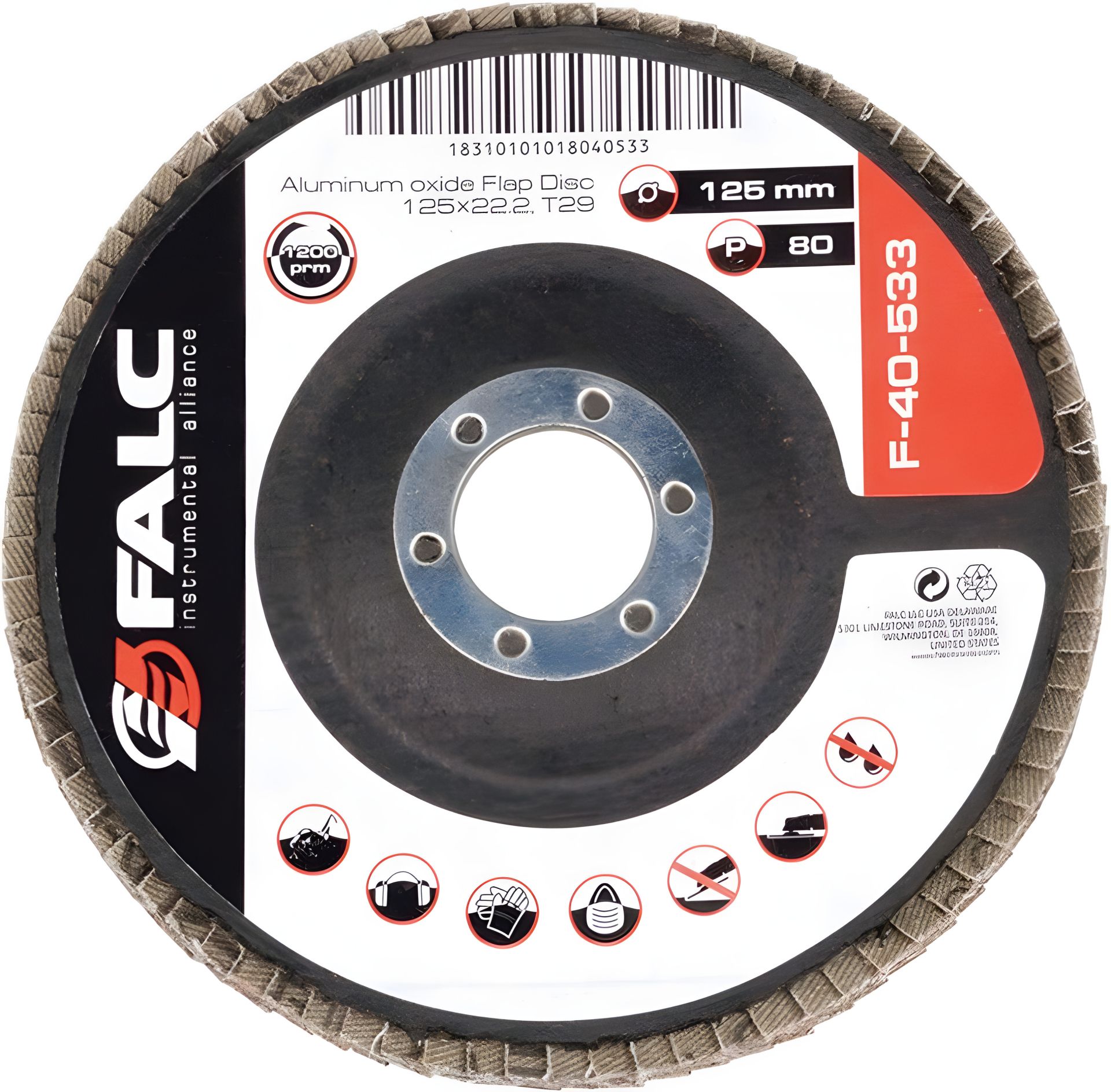 Шлифовальный лепестковый круг FALC Miol F-40-532 Шлифовальный лепестковый круг FALC Miol F-40-532