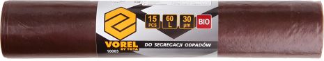 Сумки для відходів біоорганічних, 60 л. 15 шт Vorel 10003