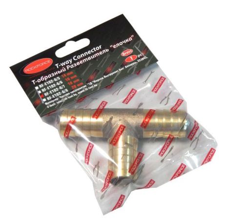 Разветвитель T-образный "елочка" 16мм ROCKFORCE RF-E102-6/6 Разветвитель T-образный "елочка" 16мм ROCKFORCE RF-E102-6/6