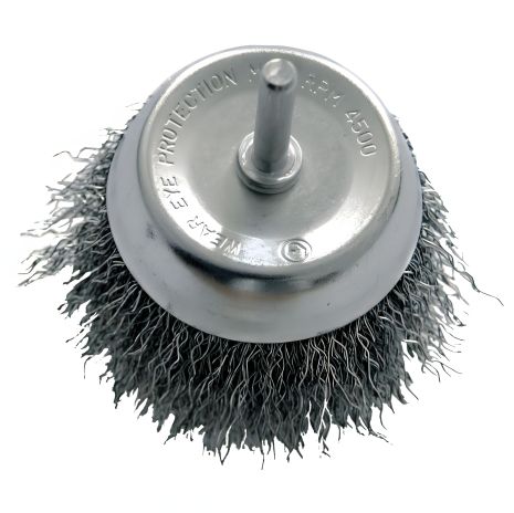 Чашкова гофрована щітка 100мм (шток 6мм) PROLINE 32410