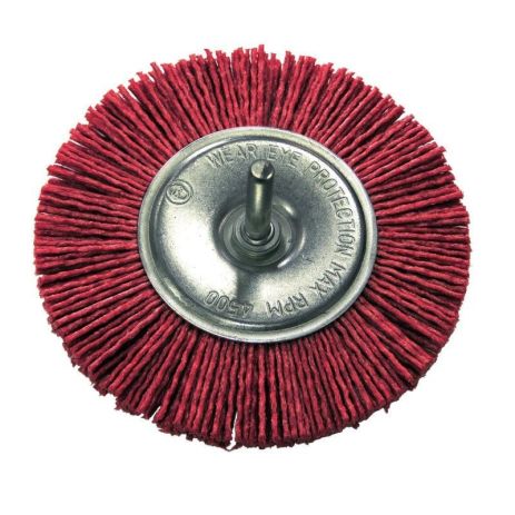 Щётка дисковая нейлоновая 100мм (шток 6мм) PROLINE 32910