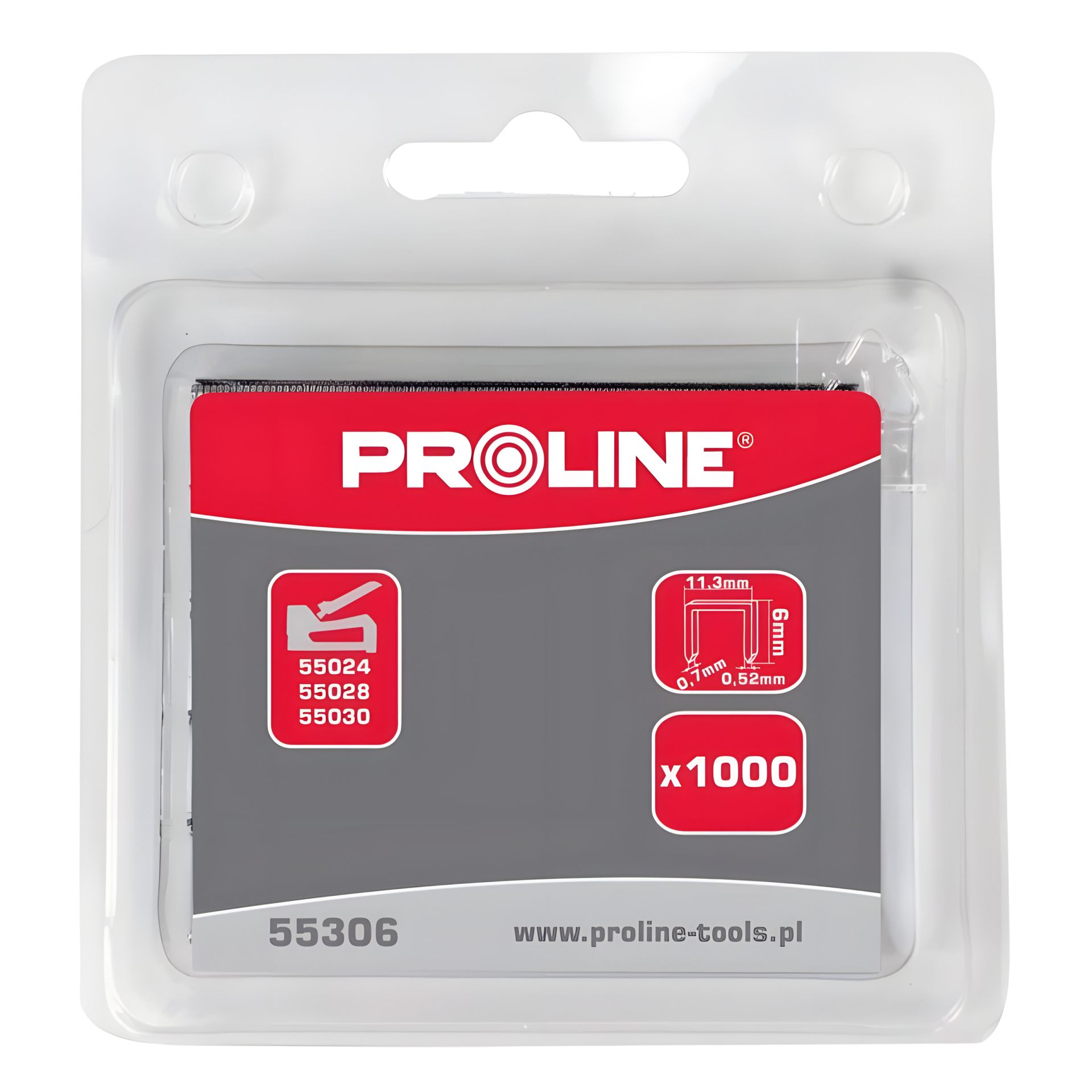 Скоба для степлера PROLINE Тип 53 6мм (упаковка 1000шт) 55306 Скоба для степлера PROLINE Тип 53 6мм (упаковка 1000шт) 55306