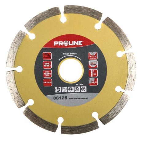 Круг отрезной алмазный 230 х 2.8 х 7.5 х 22.23 мм (Сегмент) (камень / бетон / армобетон) PROLINE