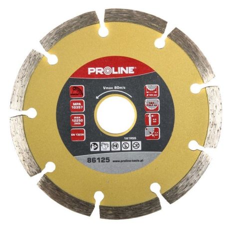 Круг отрезной алмазный 230 х 2.8 х 7.5 х 22.23 мм (Сегмент) (камень / бетон / армобетон) PROLINE