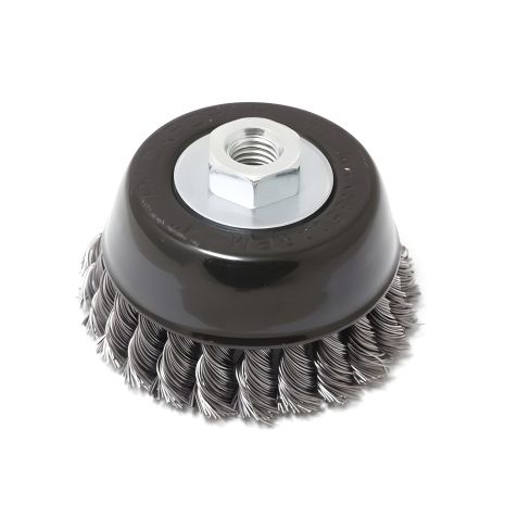 Кордщетка чашеподібна сталева кручена для УШМ 100мм, в блістері від FORSAGE (RF-BWC104)