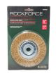 Кордщетка дисковая латунная для УШМ 125мм, в блистере ROCKFORCE RF-BWF005