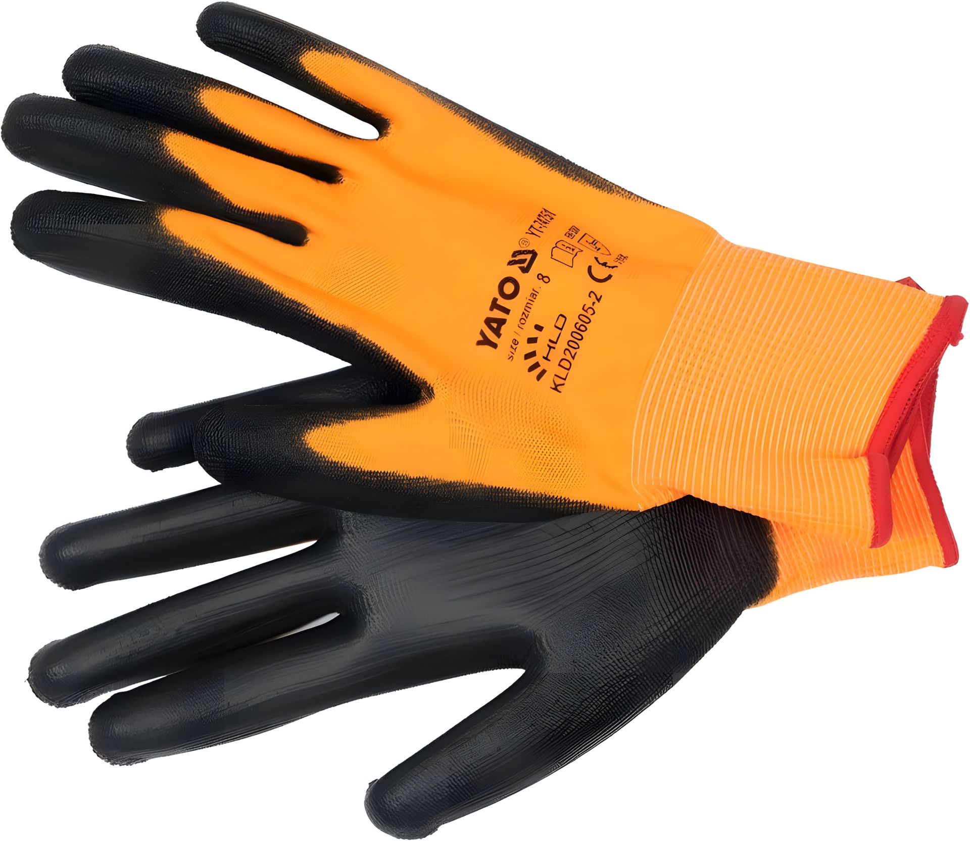Робочі рукавички з поліуретановою оболонкою розмір 8, для використання смартфоном Yato YT-74751 Робочі рукавички з поліуретановою оболонкою розмір 8, для використання смартфоном Yato YT-74751