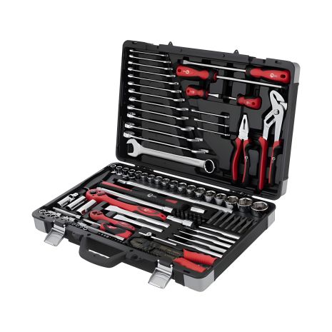 Профессиональный инструментальный набор 1/2" + 1/4", 145 ед., INTERTOOL ET-7145