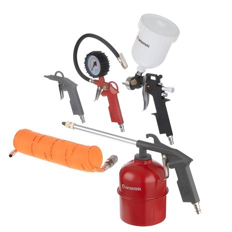 Пневматический покрасочный набор (5 ед.) INTERTOOL PT-1501