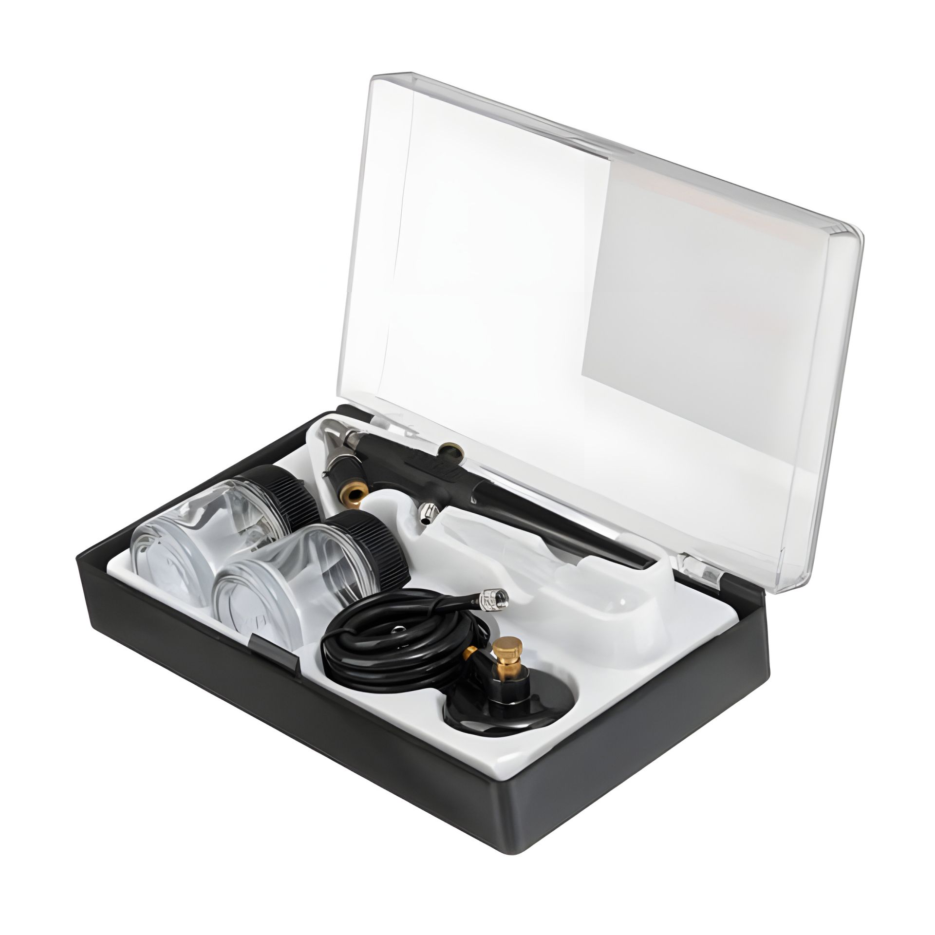 Аерограф міні, 1-3,5 бар, до 60 L/min, набір аксесуарів INTERTOOL PT-1503 Аерограф міні, 1-3,5 бар, до 60 L/min, набір аксесуарів INTERTOOL PT-1503