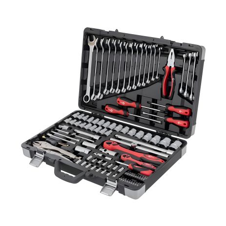 Професійний набір інструментів 1/2" + 1/4", Cr-V, 101 од., INTERTOOL ET-7101