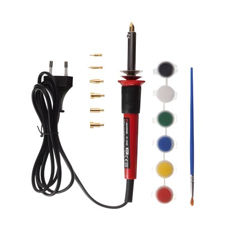 Набор для выжигания, 30 Вт, 230 В, 7 насадок INTERTOOL RT-2040 Набор для выжигания, 30 Вт, 230 В, 7 насадок INTERTOOL RT-2040