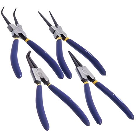 Комплект круглогубцев для снятия стопорных колец, 4 ед. СНГ SCP0407