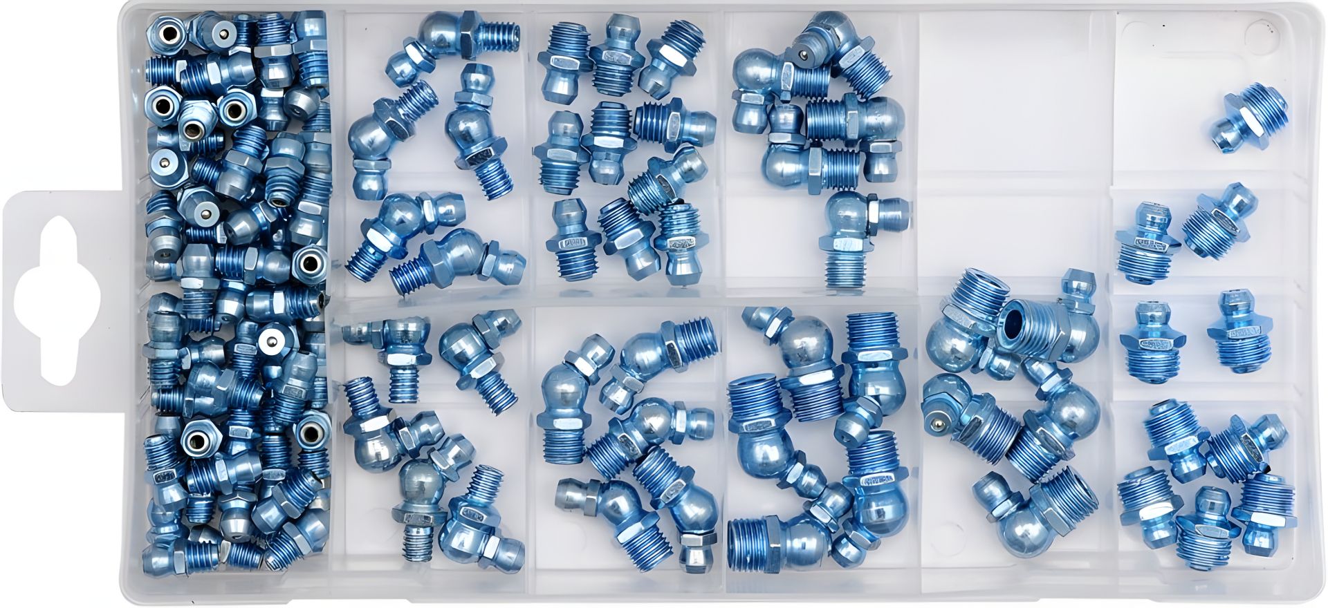 Комплект пресс-маслёнок для смазки солидолом, 110 шт. Yato YT-06888 Комплект пресс-маслёнок для смазки солидолом, 110 шт. Yato YT-06888