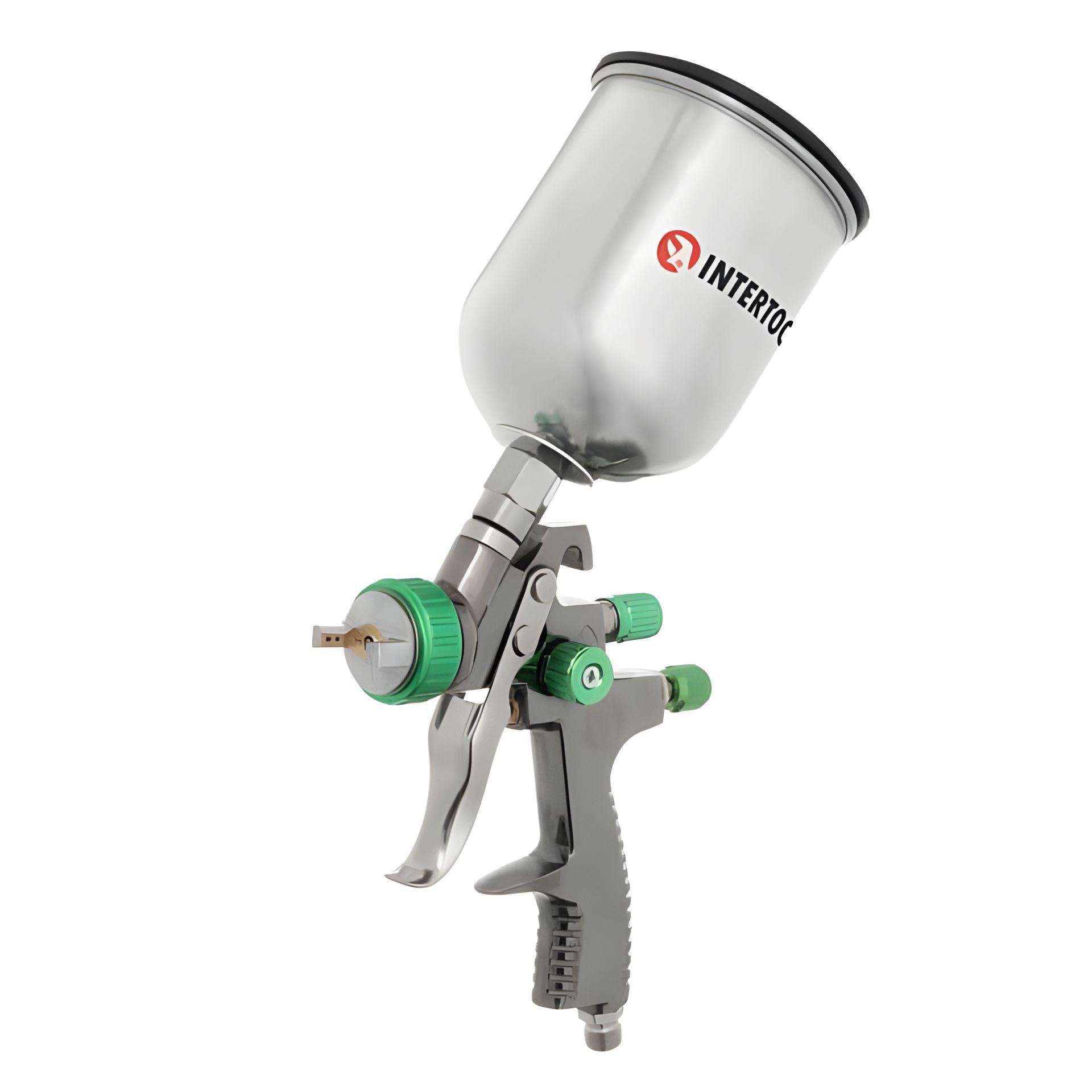 Пневматический краскопульт LVLP GREEN, профессиональный, форсунка: 1,3 мм, бак: 600 мл, 1,5 бар INTERTOOL PT-0131 Пневматический краскопульт LVLP GREEN, профессиональный, форсунка: 1,3 мм, бак: 600 мл, 1,5 бар INTERTOOL PT-0131
