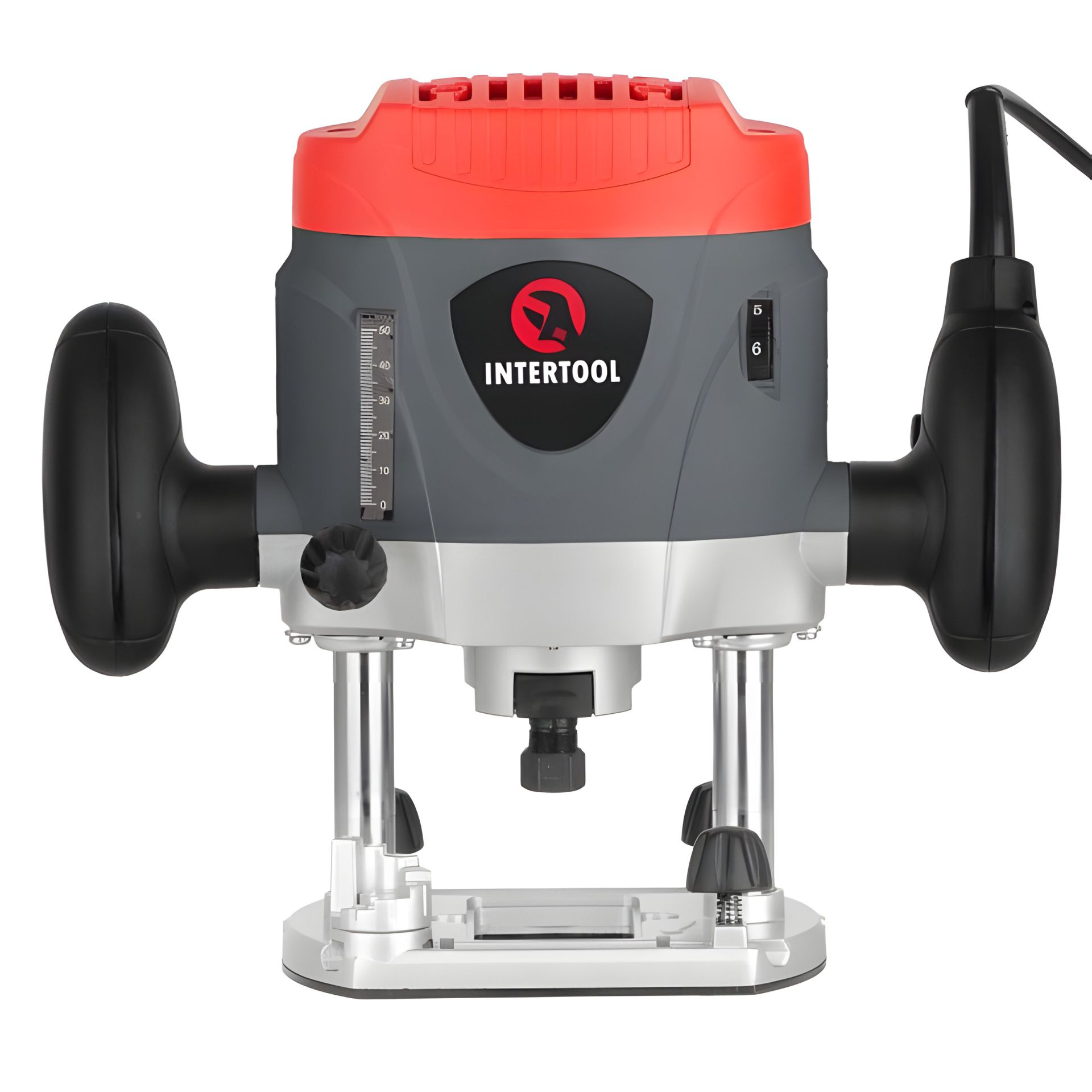 Фрезер INTERTOOL DT-0950: 1,2 кВт, 8000-28000 об/мин, цанга 6-8 мм, макс. глубина 52 мм Фрезер INTERTOOL DT-0950: 1,2 кВт, 8000-28000 об/мин, цанга 6-8 мм, макс. глубина 52 мм