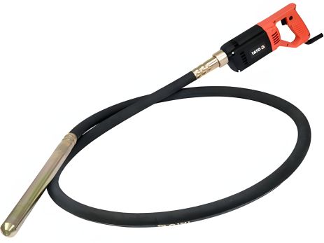 Вібратор 1200 Вт для укладання бетону, Ø35 мм, 3 м з булавою YaTo YT-82600 Вібратор 1200 Вт для укладання бетону, Ø35 мм, 3 м з булавою YaTo YT-82600