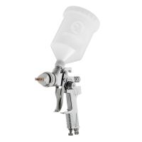 Краскопульт пневматический HVLP, форсунка: 1,3 мм, верхний пластиковый бачок: 600 мл, 3 бар INTERTOOL PT-0106