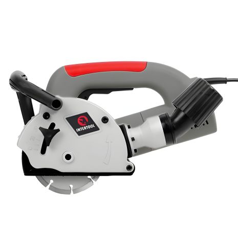 Штроборіз INTERTOOL DT-0200, 1,4 кВт, 9000 об/хв, диск 125×22,2 мм, глибина 8-30 мм, ширина 8-26 мм