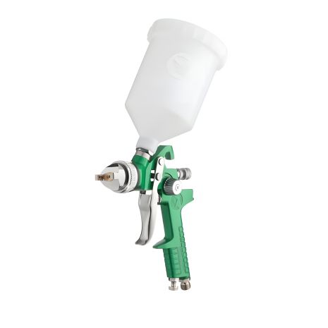 Пневматичний фарбопульт HVLP, форсунка: 1,3 мм, верхній пластиковий бачок: 600 мл, 3 бар INTERTOOL PT-0117 Пневматичний фарбопульт HVLP, форсунка: 1,3 мм, верхній пластиковий бачок: 600 мл, 3 бар INTERTOOL PT-0117