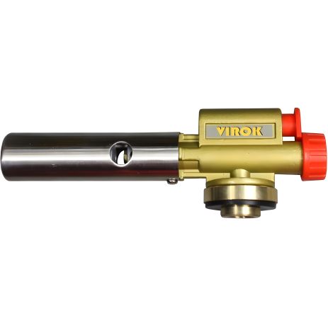 Газовий пальник з п'єзо підпалом, керамічне сопло, 360° Virok 44V168 Газовий пальник з п'єзо підпалом, керамічне сопло, 360° Virok 44V168