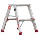 Двостороння драбина алюмінієва, 2 сходинки, висота 440 мм, 150 кг INTERTOOL LT-1102 Двостороння драбина алюмінієва, 2 сходинки, висота 440 мм, 150 кг INTERTOOL LT-1102