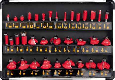 Комплект фрез по дереву 35 шт. Yato YT-6803 Комплект фрез по дереву 35 шт. Yato YT-6803