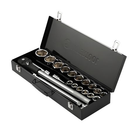 Инструментальный набор STORM, 3/4", Cr-V, 21 ед., головки: 19-50 мм INTERTOOL ET-8321