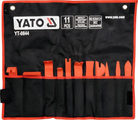 Набор инструментов для съемки обивки 11 шт. Yato YT-0844 Набор инструментов для съемки обивки 11 шт. Yato YT-0844