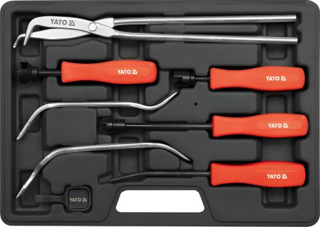 Інструментів набір для заміни гальмівних колодок, 8 шт. Yato YT-0680 Інструментів набір для заміни гальмівних колодок, 8 шт. Yato YT-0680