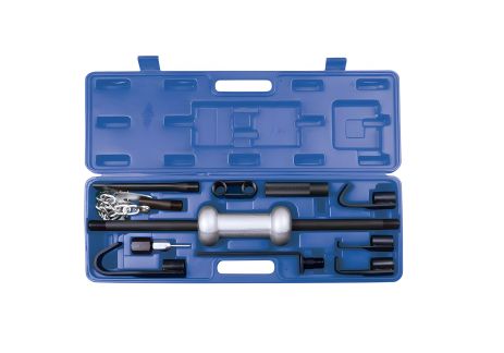 Кузовной ремкомплект (обратный молоток и 9 насадок), 10 пр. KING TONY 9CH01 Кузовной ремкомплект (обратный молоток и 9 насадок), 10 пр. KING TONY 9CH01