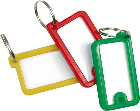 Брелоки для ключів 12 шт, Vorel 77930 з різними кольорами для зручності