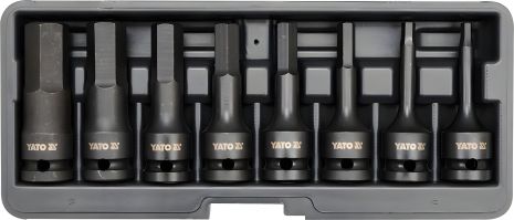 Набор шестигранных ударных торцевых насадок HEX Yato YT-1066