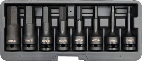 Набор ударных торцевых шестигранных насадок HEX Yato YT-1066 Набор ударных торцевых шестигранных насадок HEX Yato YT-1066