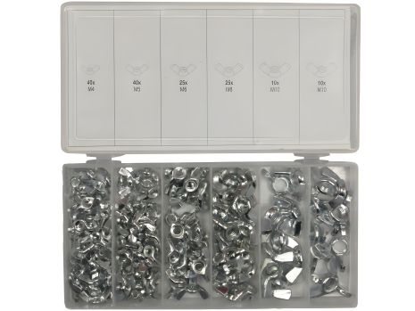 Набір М4-М10 барашкових гайок ''метелик'' із 150 предметів Yato YT-06776
