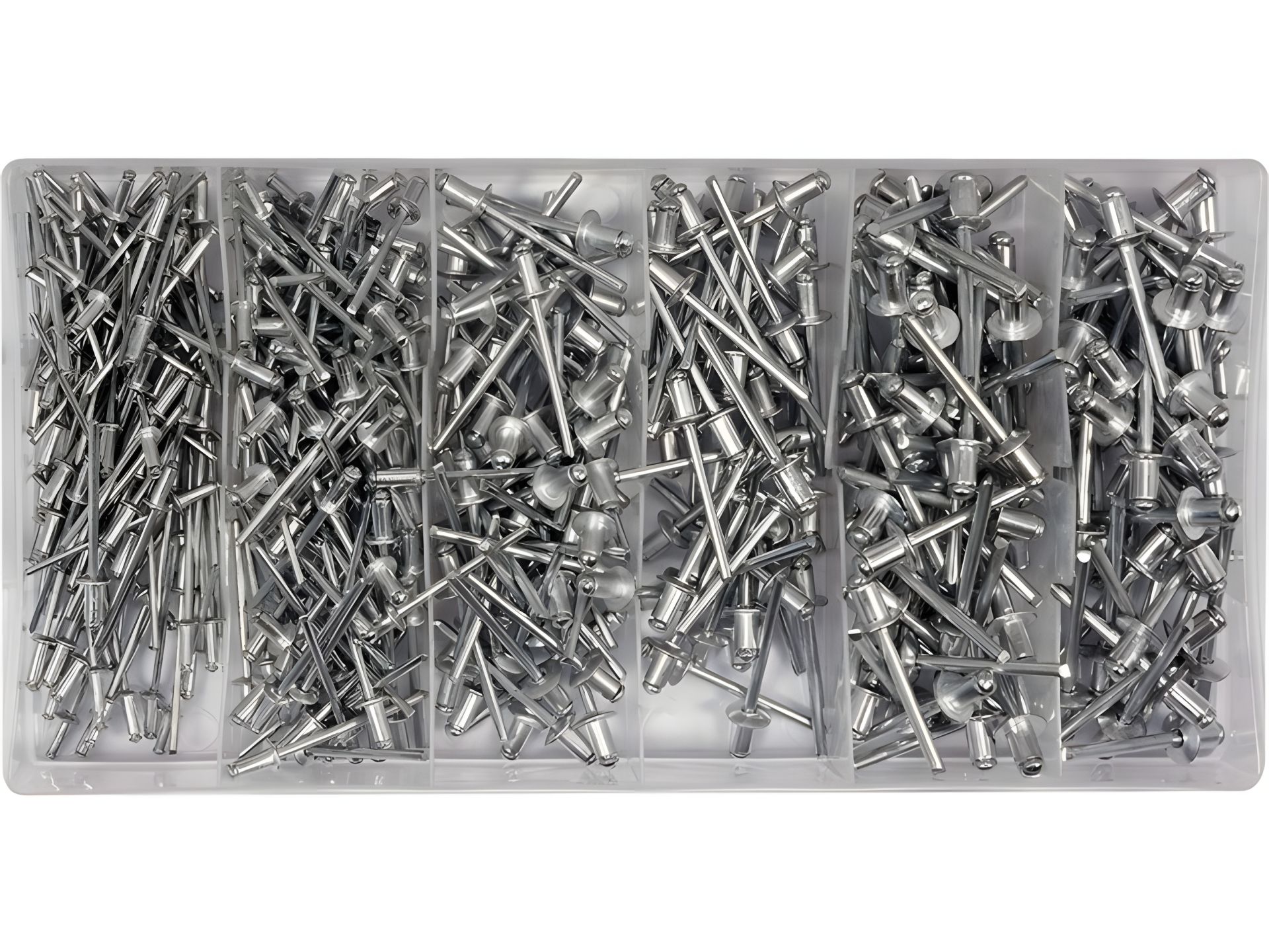 Заклепки алюминиевые 2.4, 3.2, 4, 4.8 х 6.4 мм 400 шт Yato YT-36420 Заклепки алюминиевые 2.4, 3.2, 4, 4.8 х 6.4 мм 400 шт Yato YT-36420