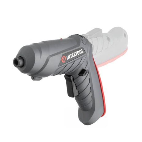 Отвертка аккумуляторная 3,6 В, NiCd, поворотная рукоятка, кейс, насадки INTERTOOL DT-0302