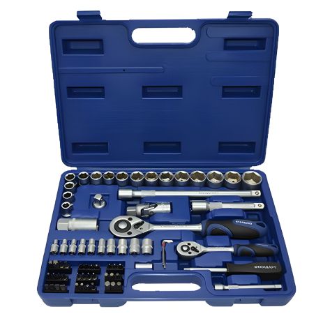 Набор инструмента 1/4", 1/2", 73 штуки, СТАНДАРТ СНГ ST-0073 Набор инструмента 1/4", 1/2", 73 штуки, СТАНДАРТ СНГ ST-0073