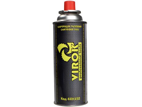 Газовий балон одноразовий із цанговим з'єднанням, 220 гр, Virok 44V152